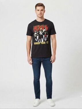 Kiss Original Members 1977 Tour Band Tee Shirt